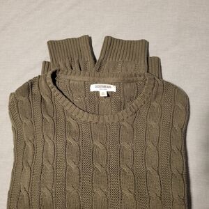 Goodthreads Men's Crewneck Sweater - Olive Green